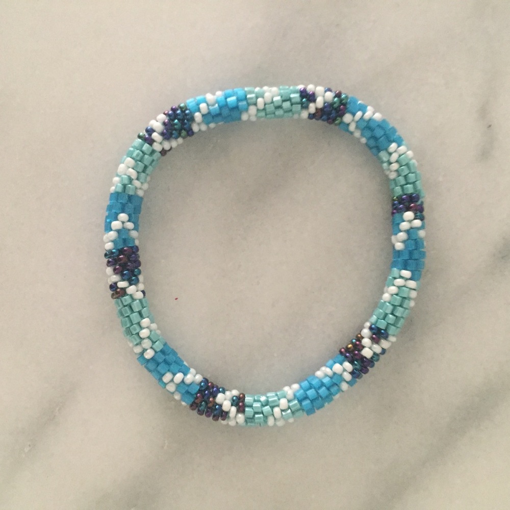 Beaded roll bracelet